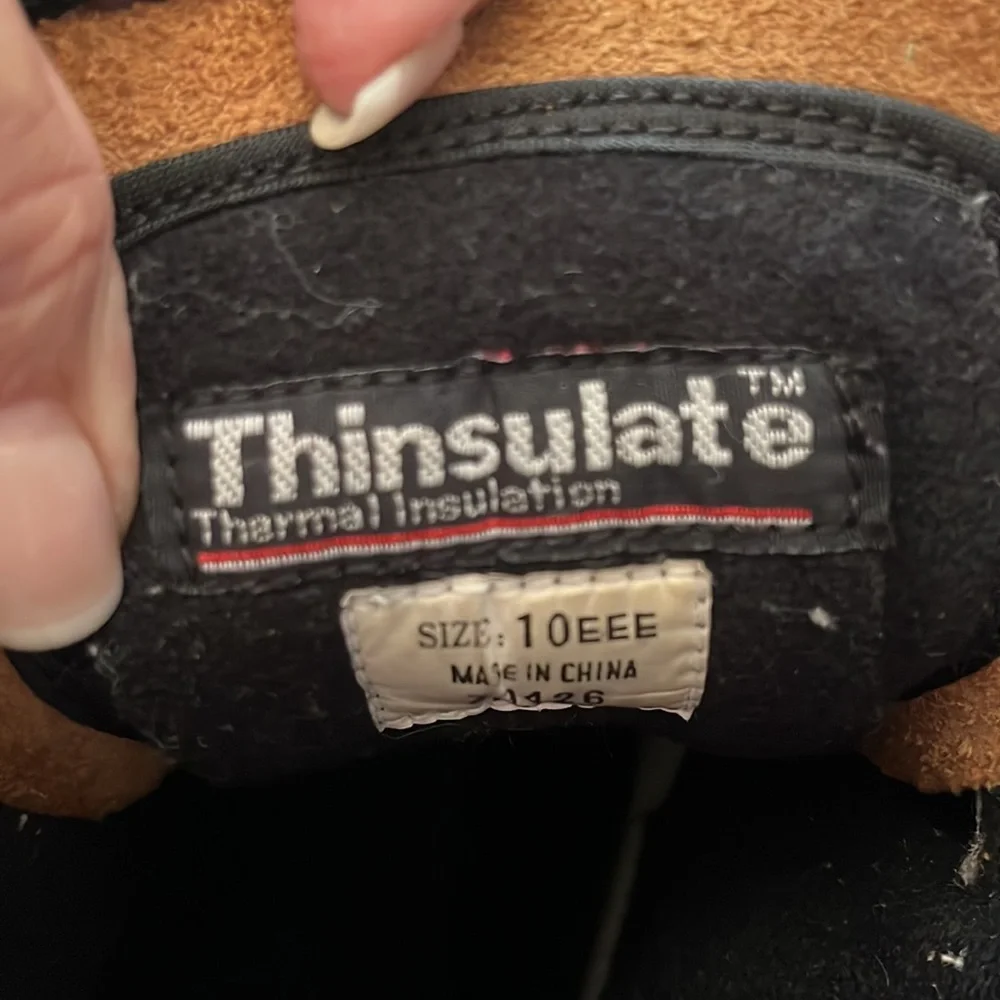 Lands’ End thinsulate suede leather duck shoes 10EEE